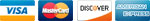 We accept Visa, MasterCard, Discover and American Express.